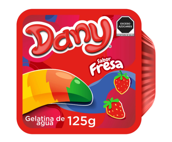 Jello Dany Strawberry 12 x 4 x 125 G